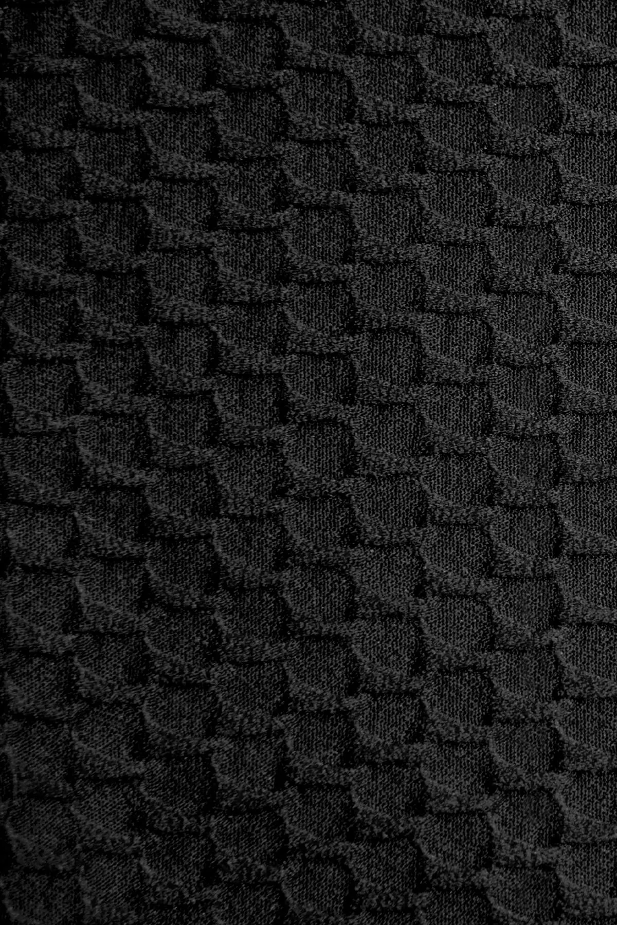 Gia Bikini Top - Black Waffle