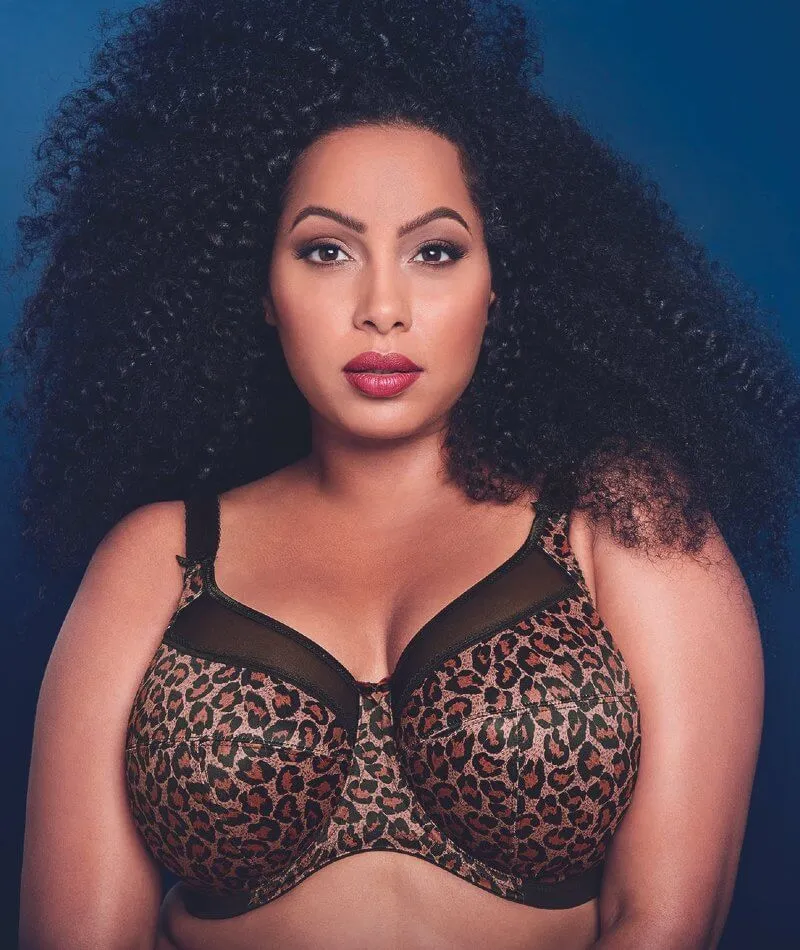 Goddess Kayla Underwire Banded Bra - Dark Leopard