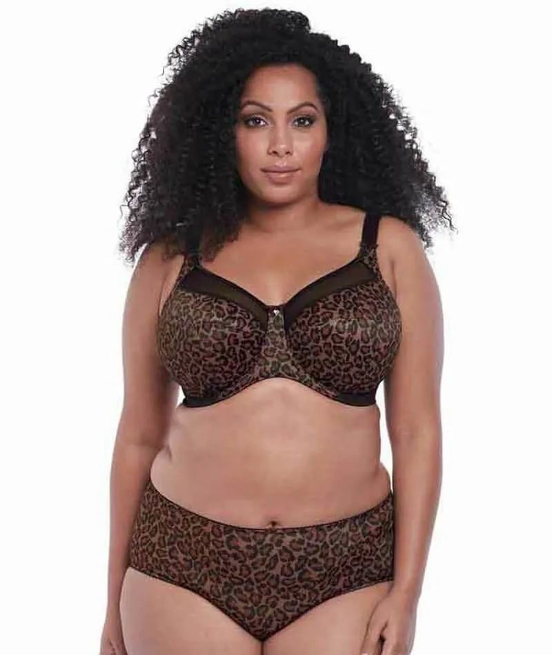 Goddess Kayla Underwire Banded Bra - Dark Leopard
