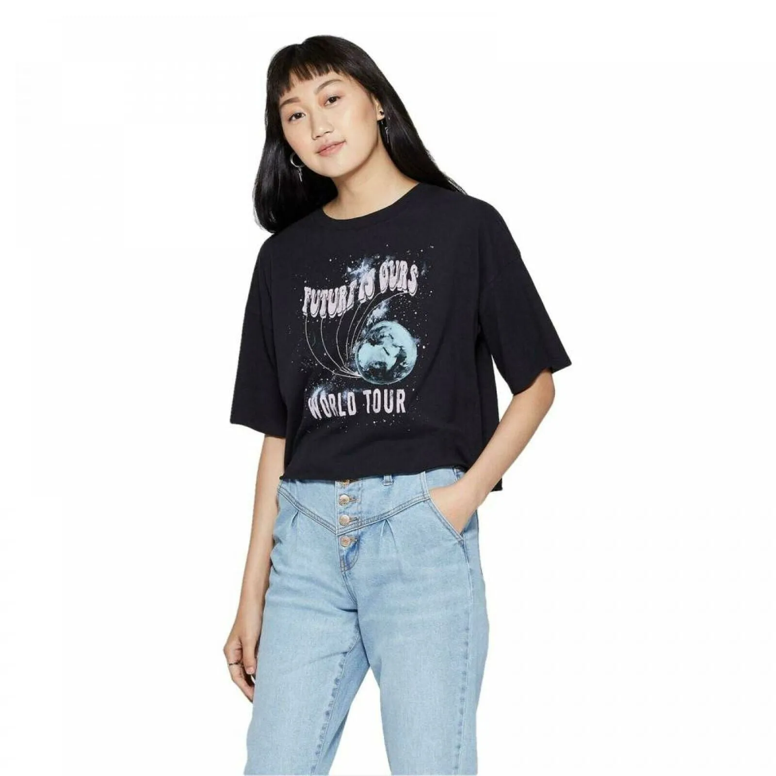 Grayson/Threads The Future Is Ours Short Sleeve Cropped T-Shirt