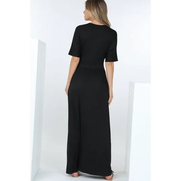 Greek Goddess Dress in Black