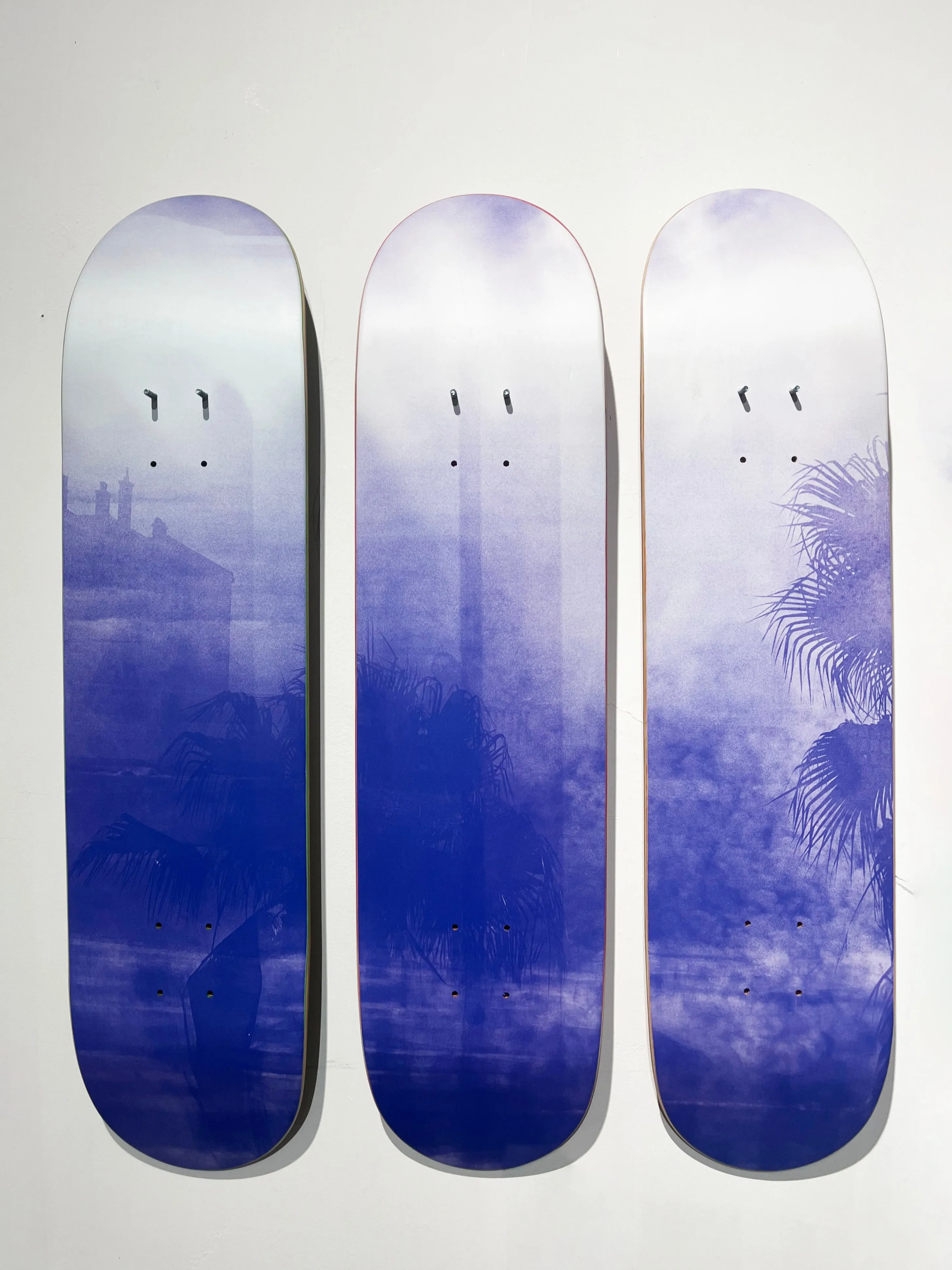 Gutterdust - "Deep Blue" Skateboards (3 pieces set)