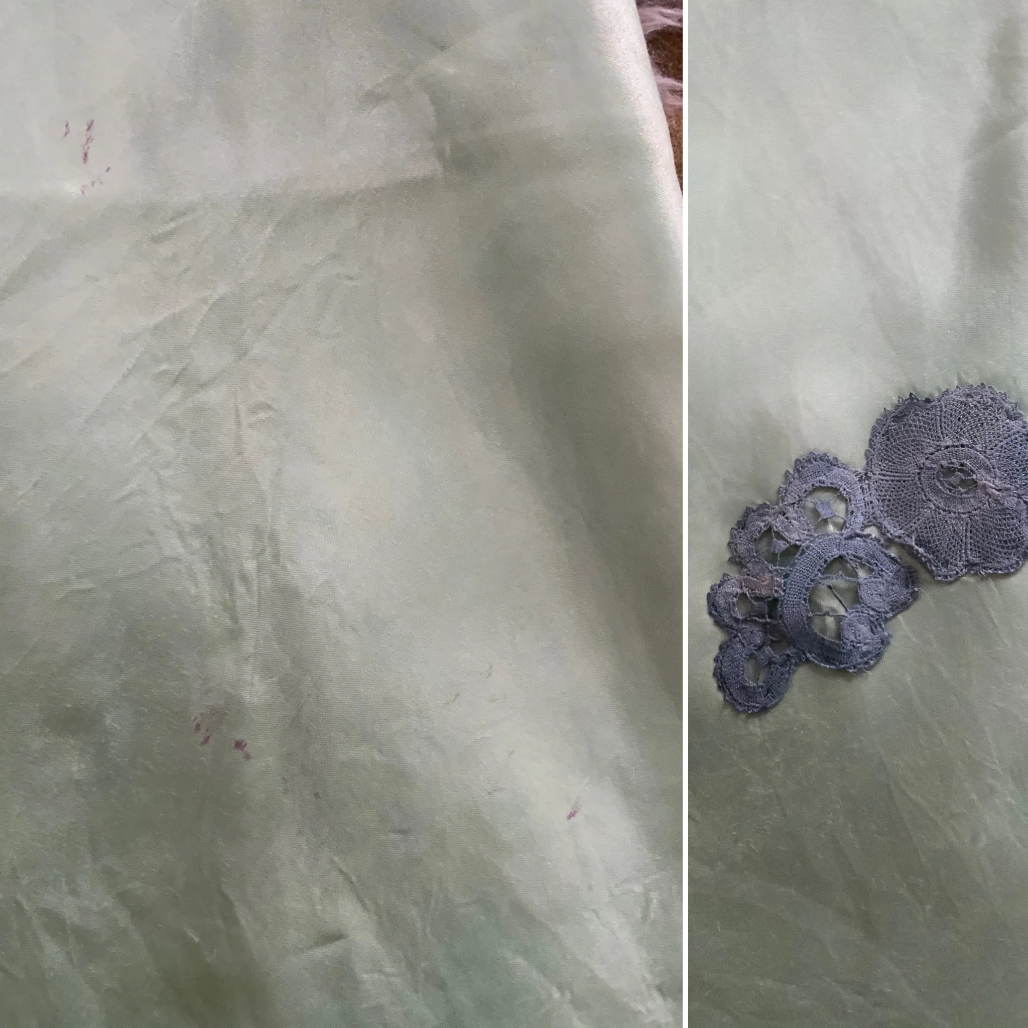Hand Dyed Nightgown/Slip Dress - 50s - Bridal