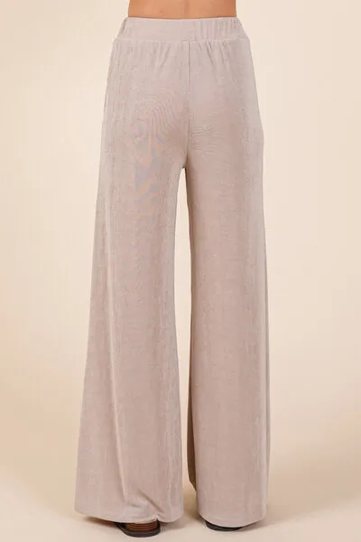 Hazel Blues® |  Mittoshop Elastic Waist Pants with Side Pockets