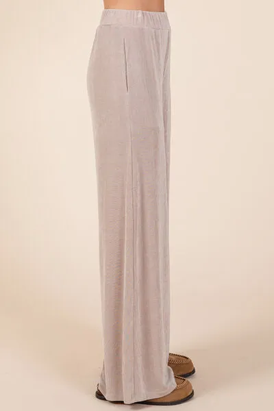 Hazel Blues® |  Mittoshop Elastic Waist Pants with Side Pockets