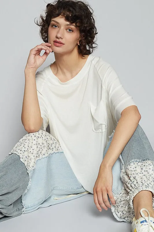 Hazel Blues® |  POL Round Neck Half Sleeve T-Shirt