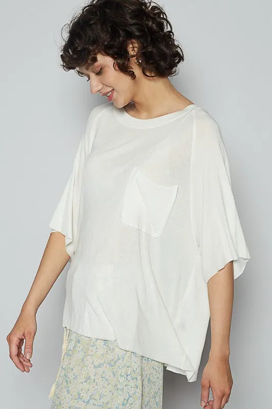 Hazel Blues® |  POL Round Neck Half Sleeve T-Shirt