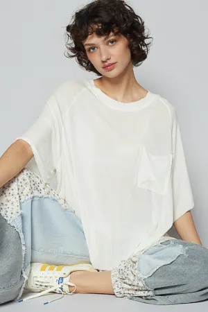 Hazel Blues® |  POL Round Neck Half Sleeve T-Shirt