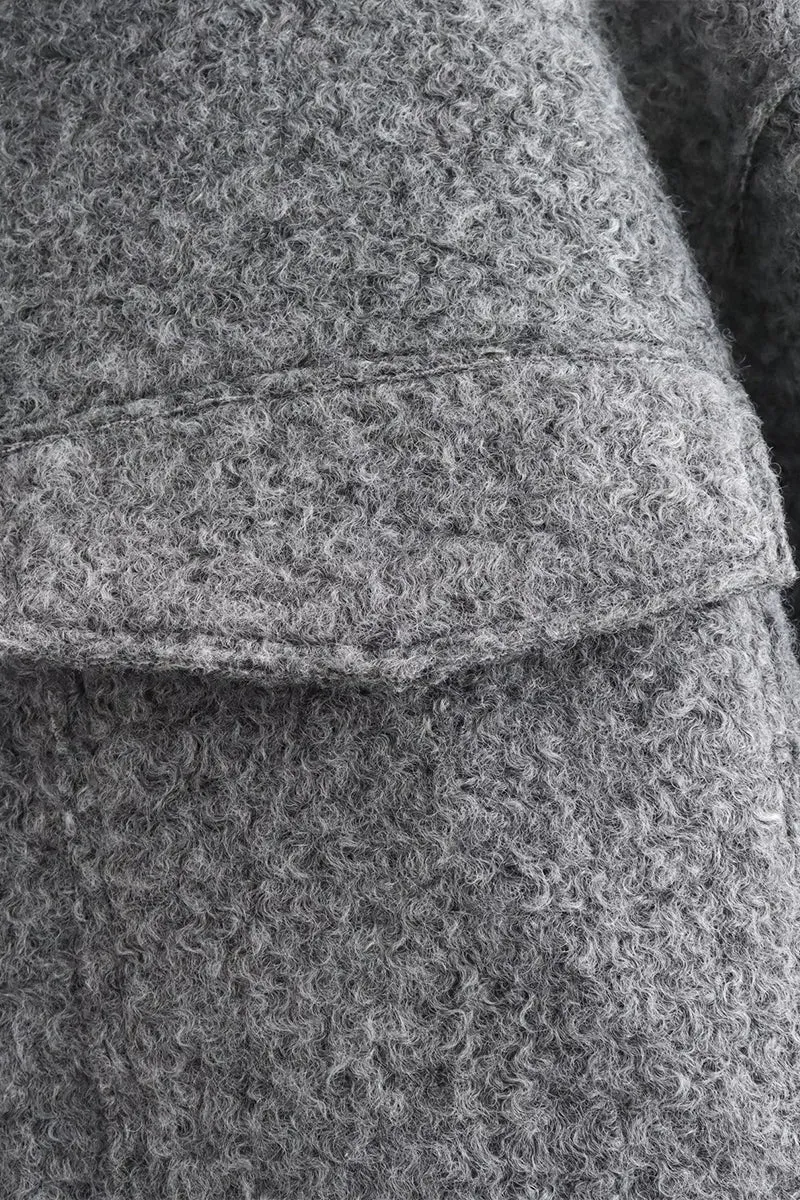HCR1052 Classic Wool Zip Coat Outerwear