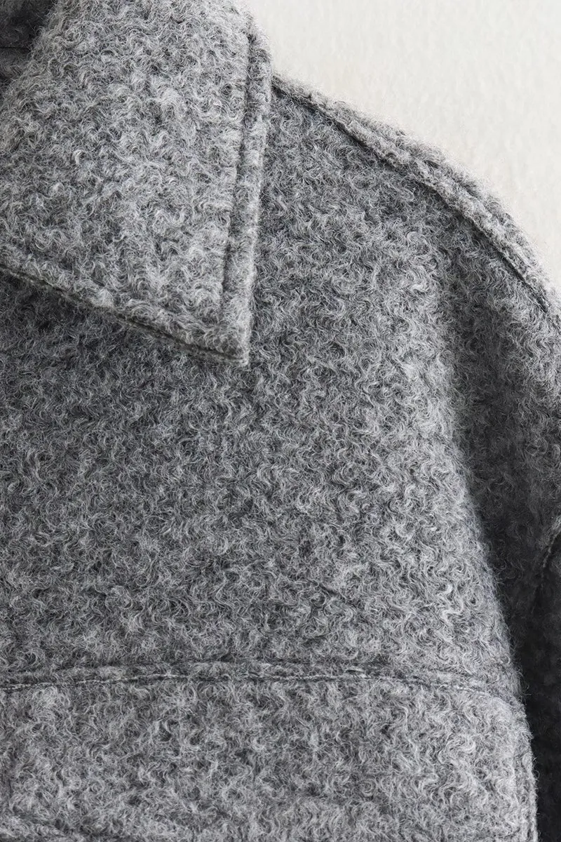 HCR1052 Classic Wool Zip Coat Outerwear