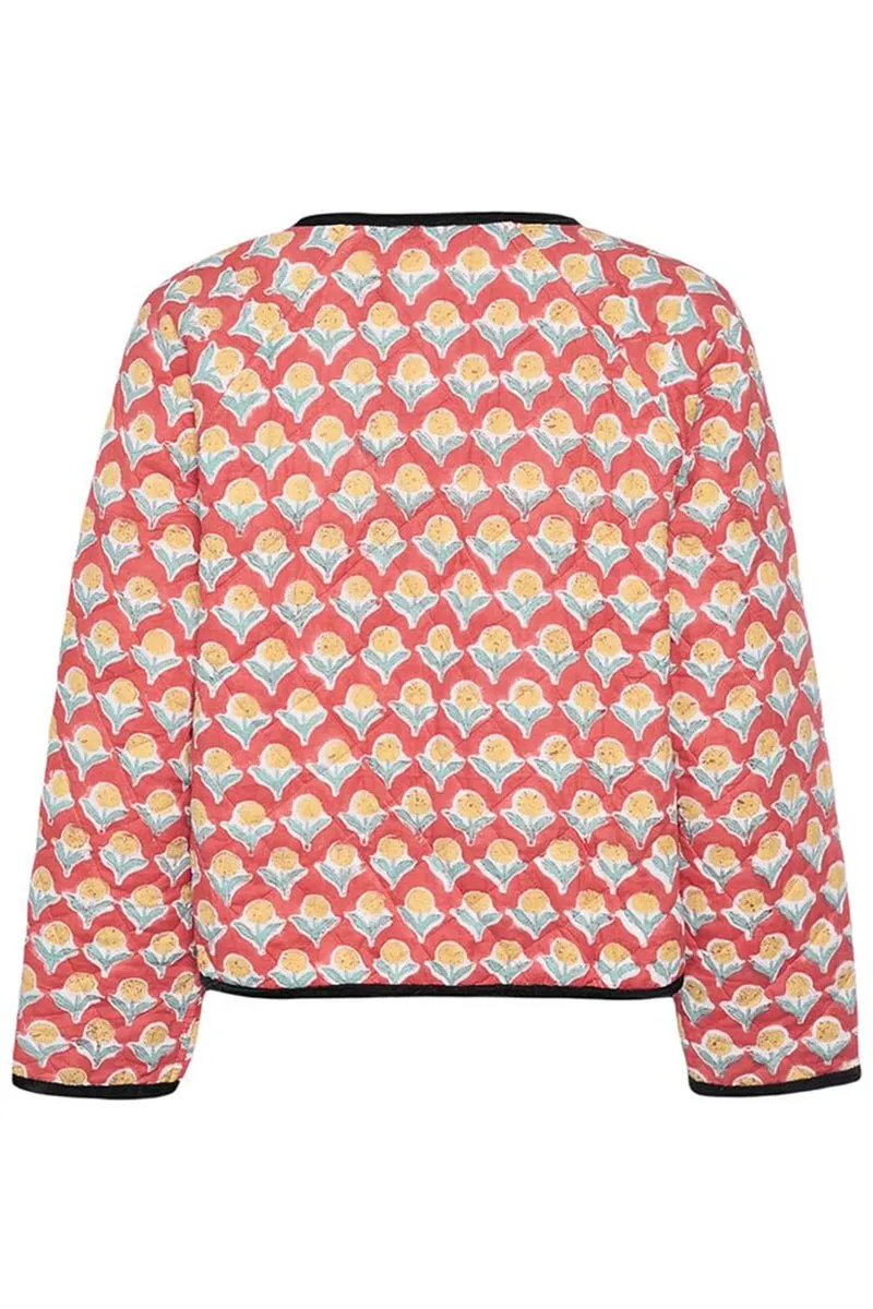 HCT1052 Boho Quilt Bow Jacket Outerwear