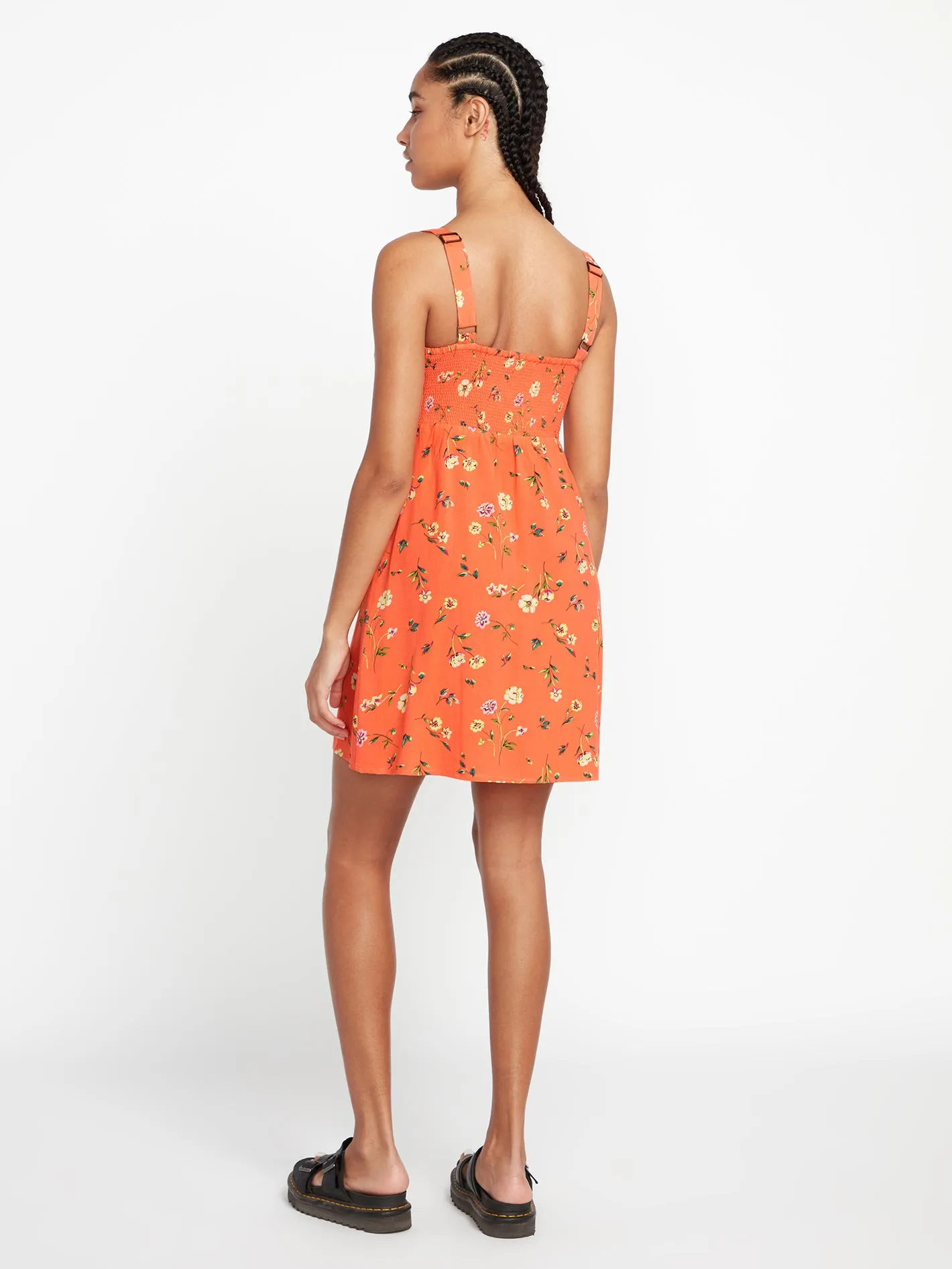 Hey Budz Dress - Dark Coral