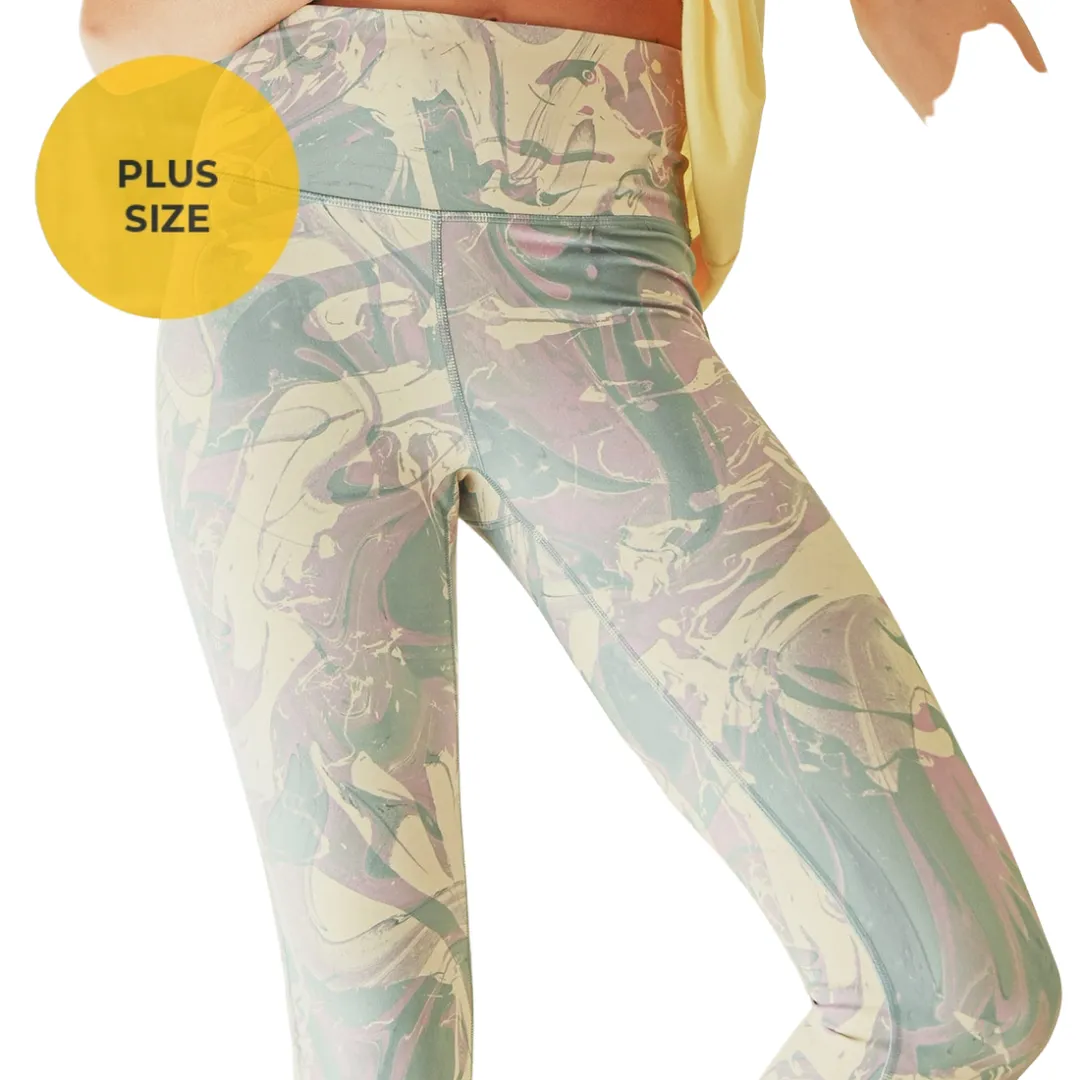High-Rise Pacific Leggings - Mint - Plus