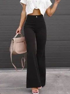 High-Waisted Flared Pants