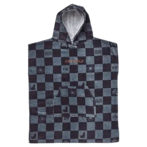 Hooded Towel - Blue Checkered