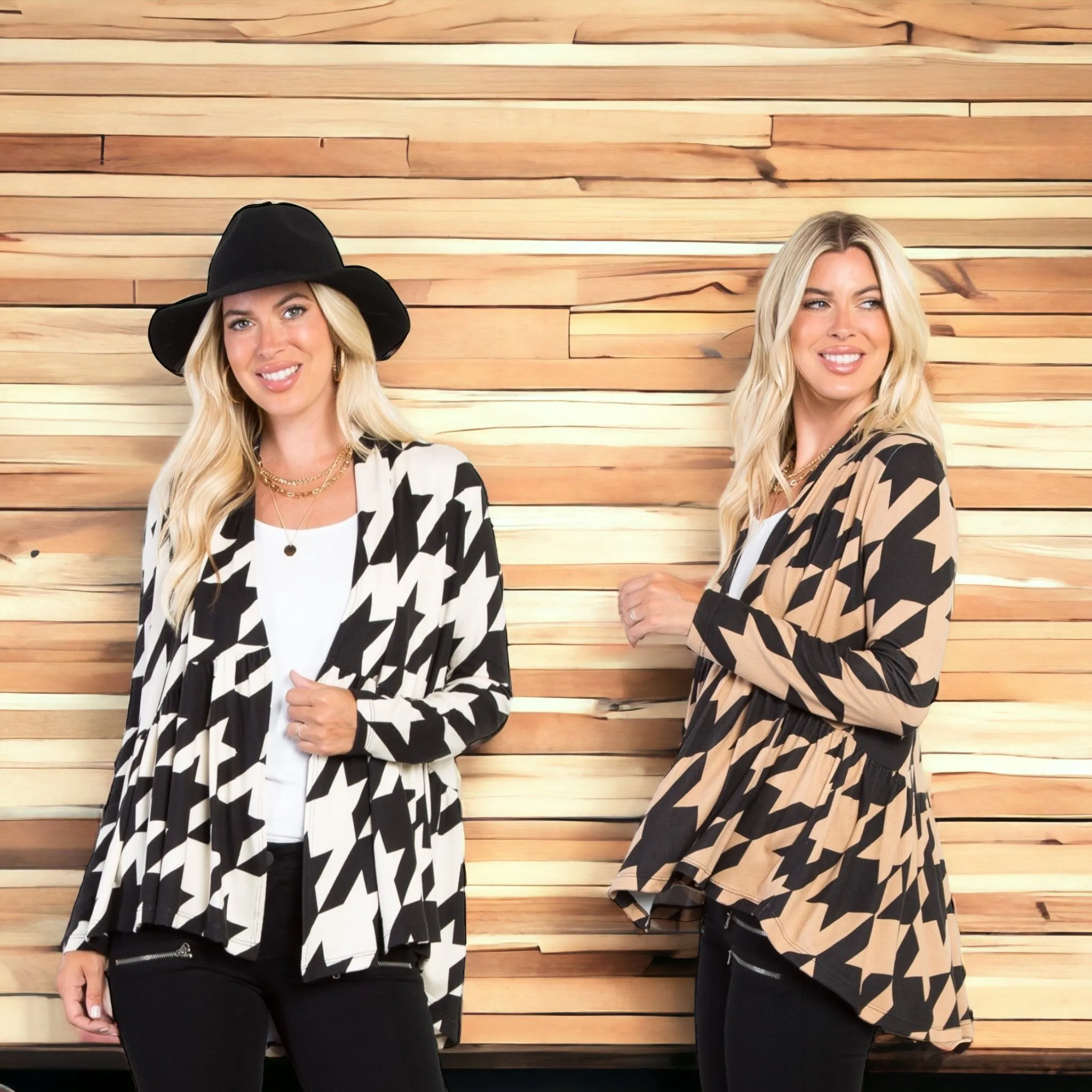 Houndstooth Cardigan