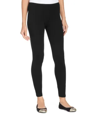 HUE Women's Soft Cotton Leggings. U14635 Black Small