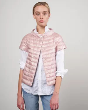 iconico "margherita" classic nylon cap sleeve (straight hem) - rosa chiaro