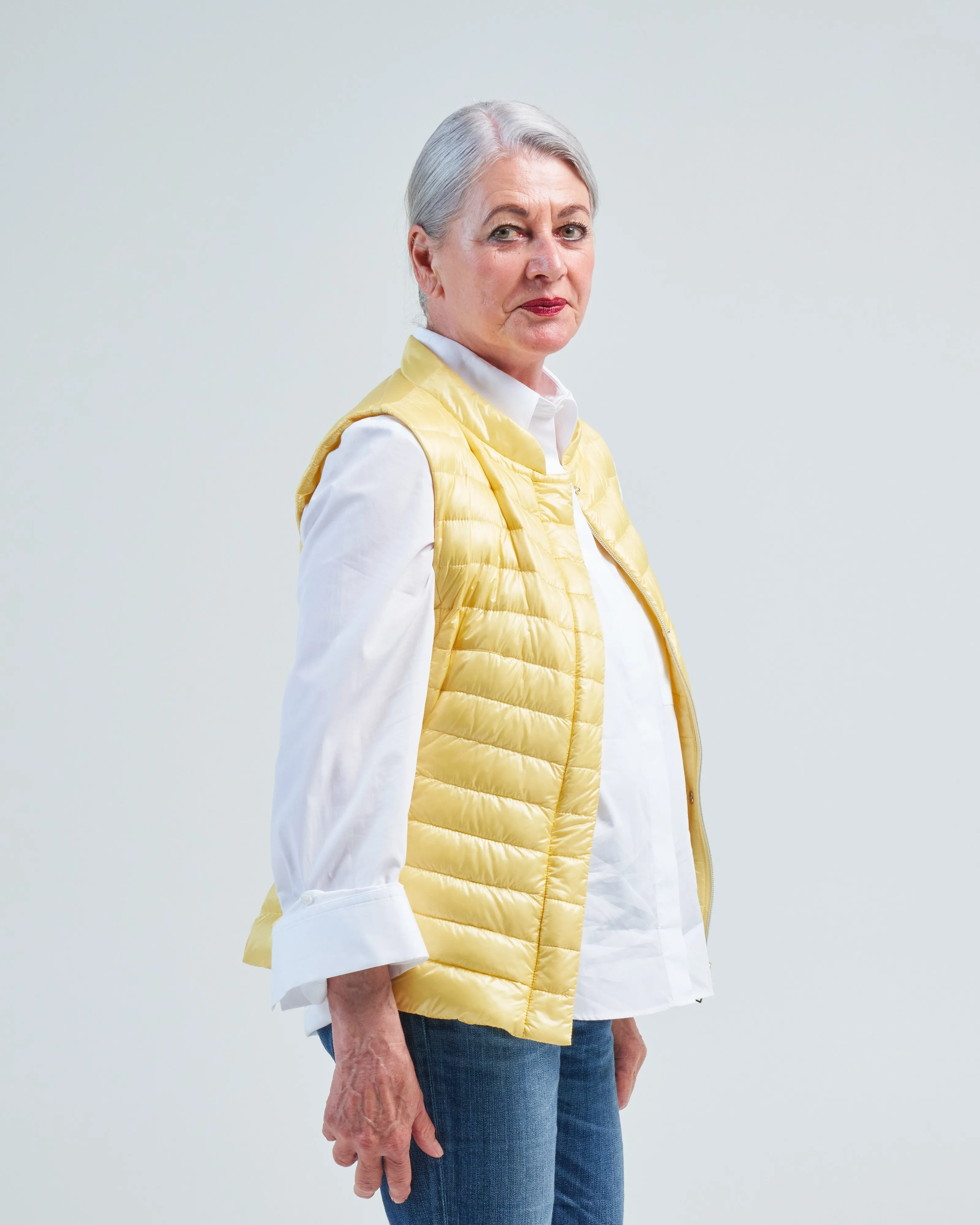 iconico vera classic nylon fitted vest