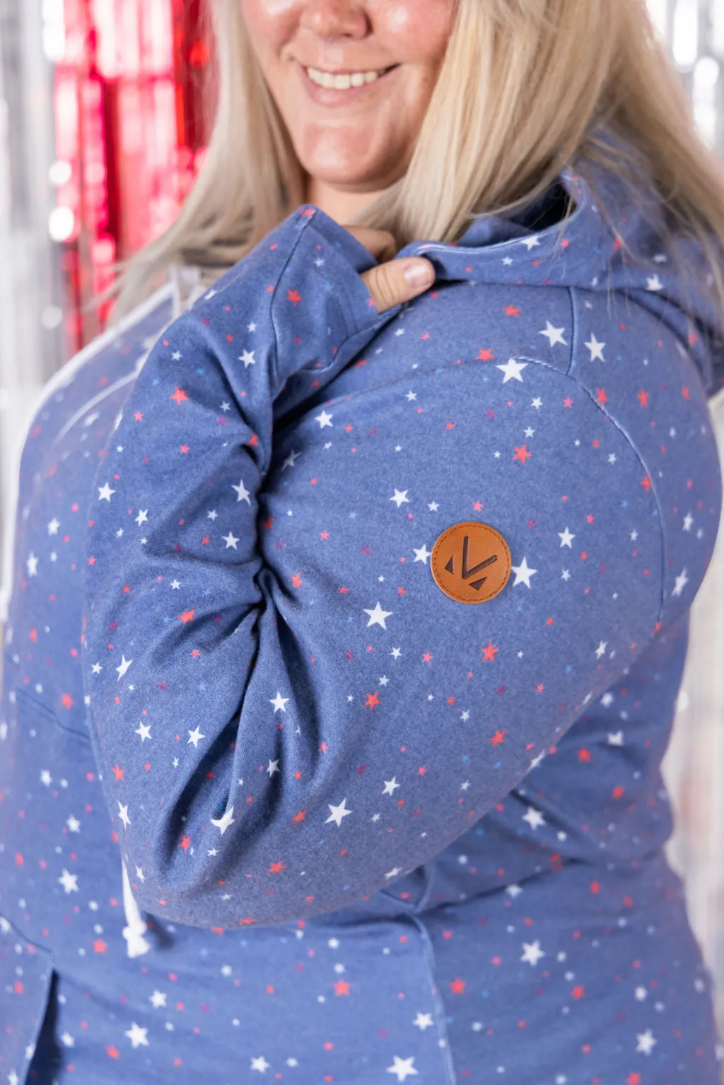 IN PRODUCTION HalfZip Hoodie - Faded Navy Liberty Stars