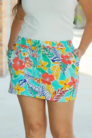 IN STOCK Sienna Skort - Tropical Floral Mix