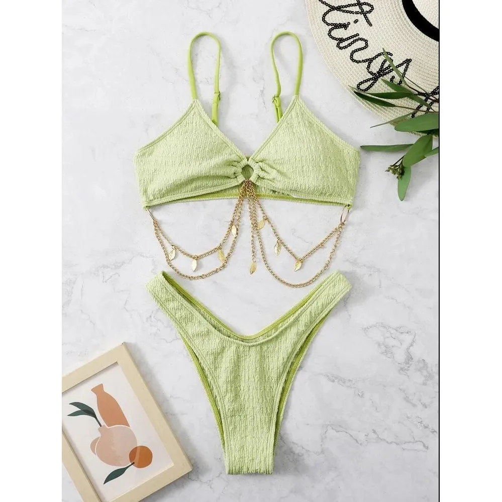 Iron Chain Split Bikini