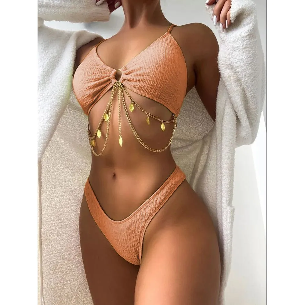Iron Chain Split Bikini