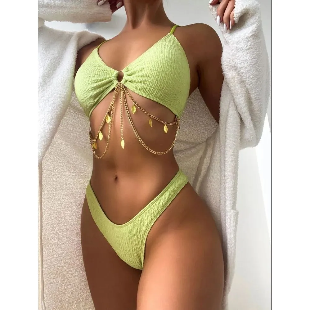 Iron Chain Split Bikini