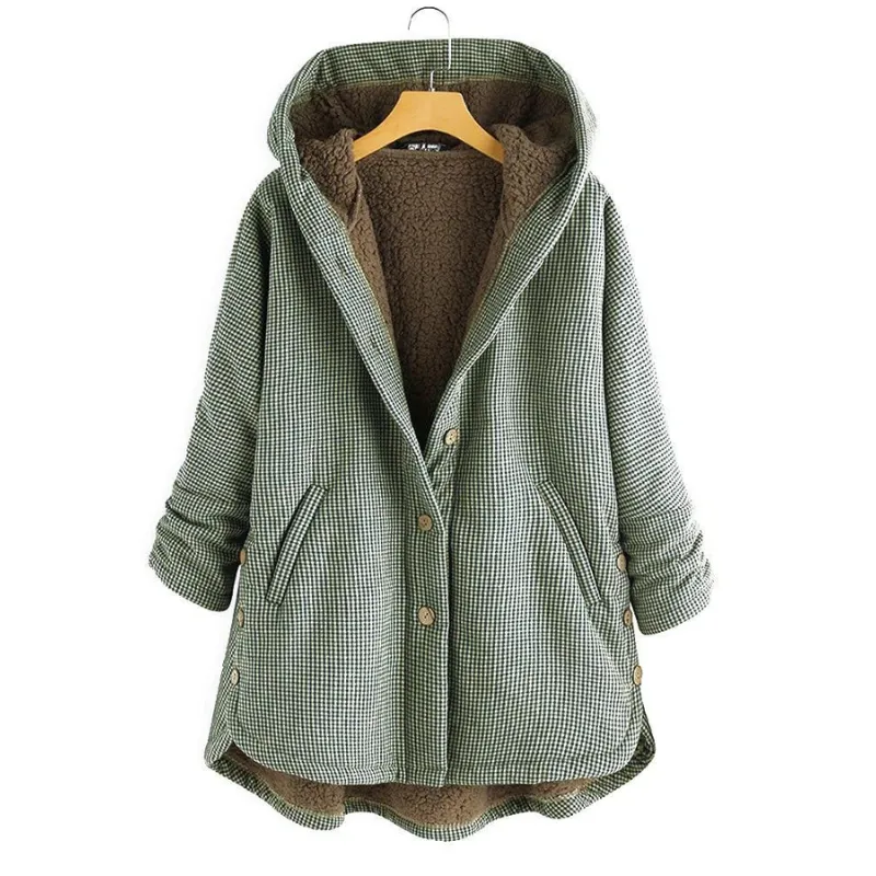 Ivalo - Classic chequered fur coat