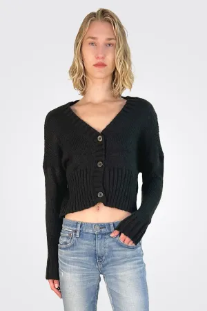 Jac Cropped Cardi - Black