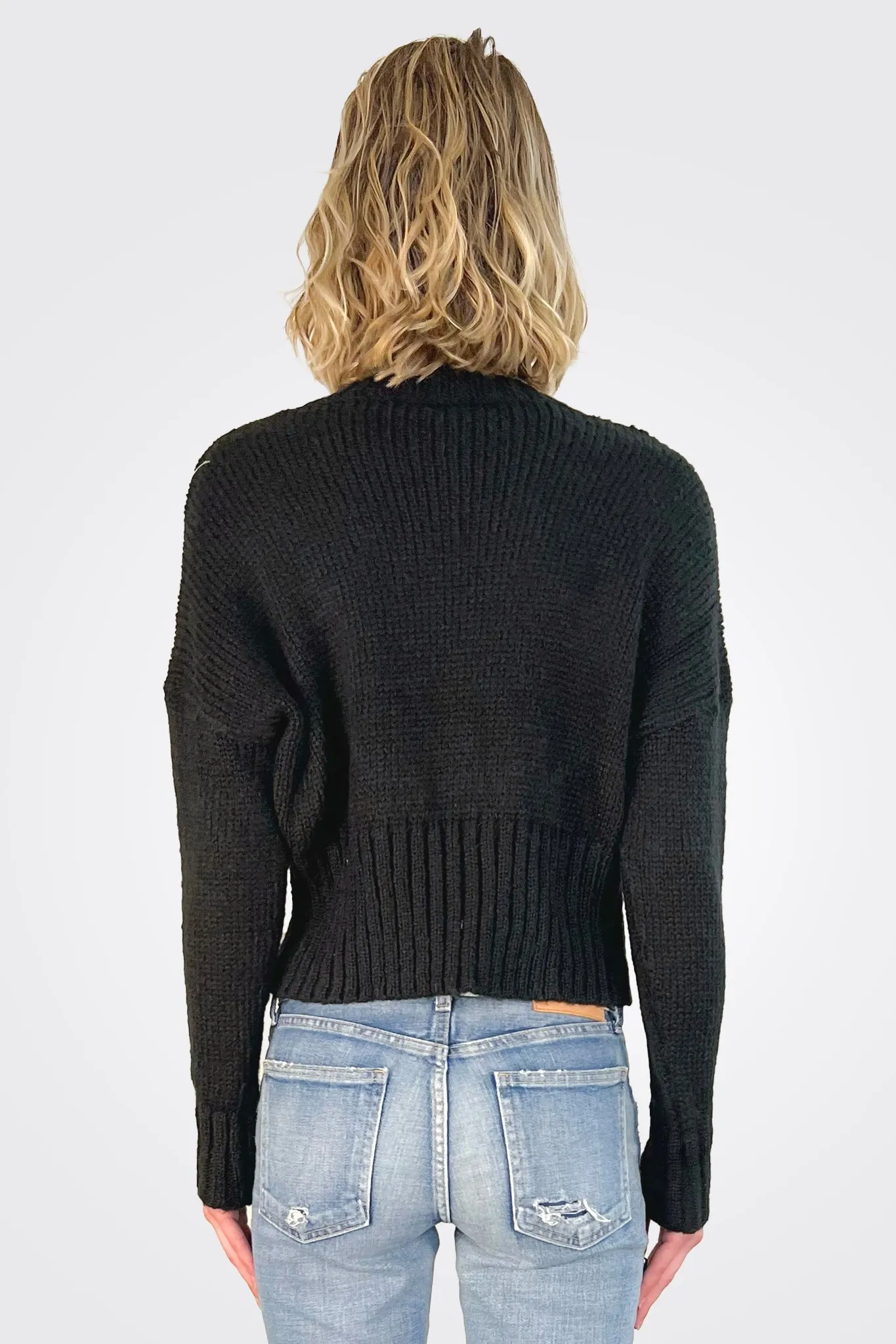 Jac Cropped Cardi - Black