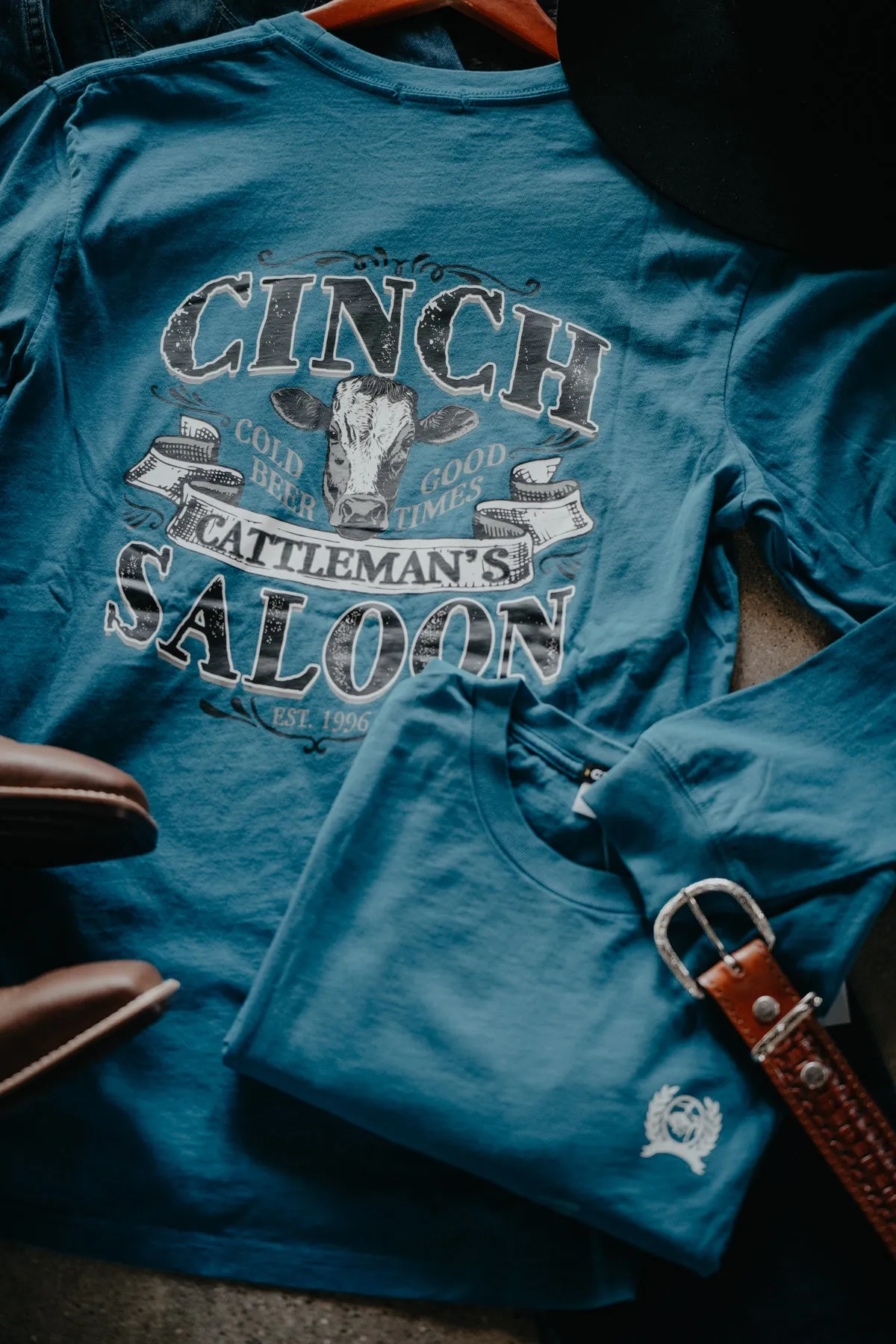 'Jack' Teal CINCH Men's Long Sleeve T-Shirt (S-XXL)