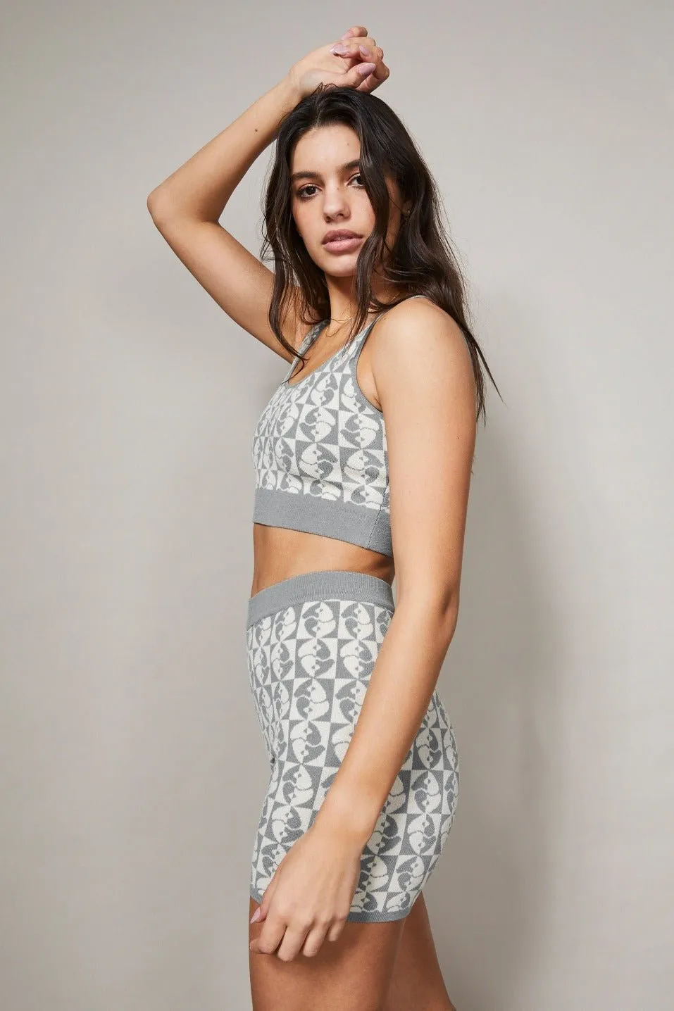 Jacquard Crop Top