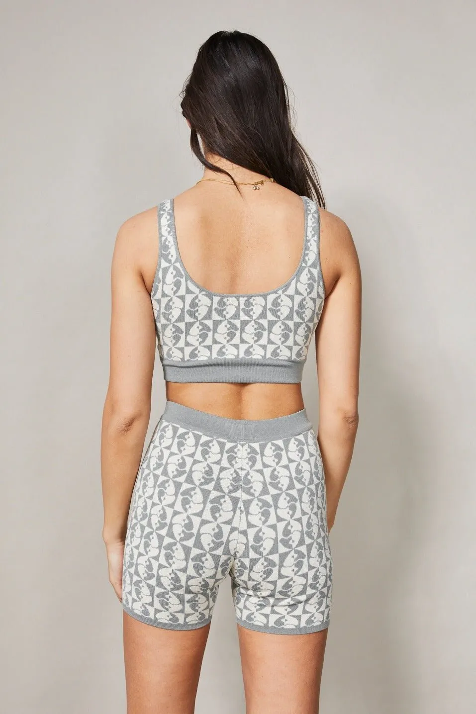 Jacquard Crop Top