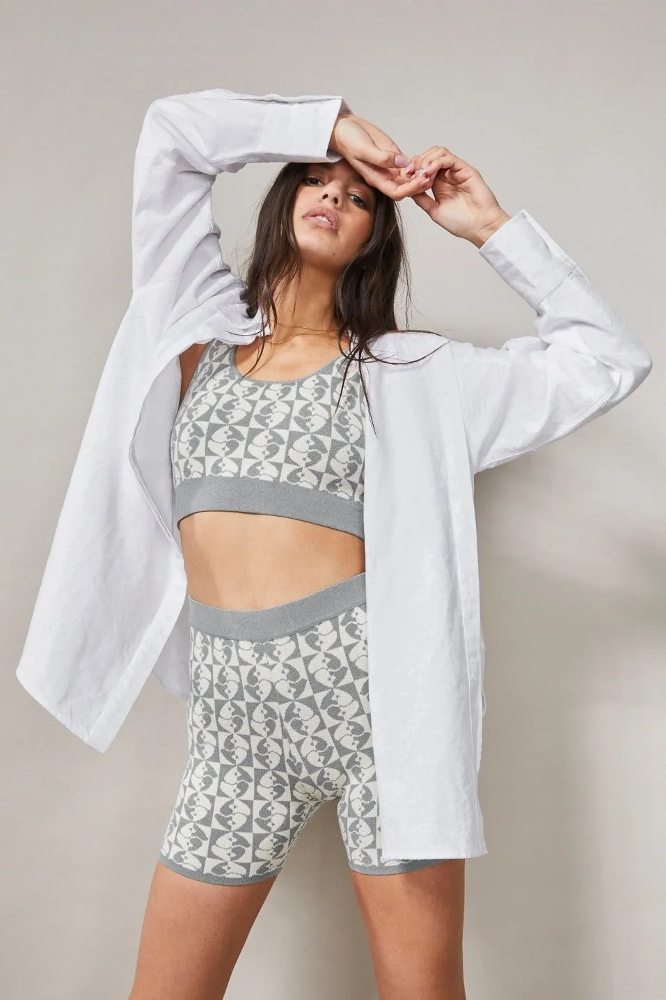 Jacquard Crop Top