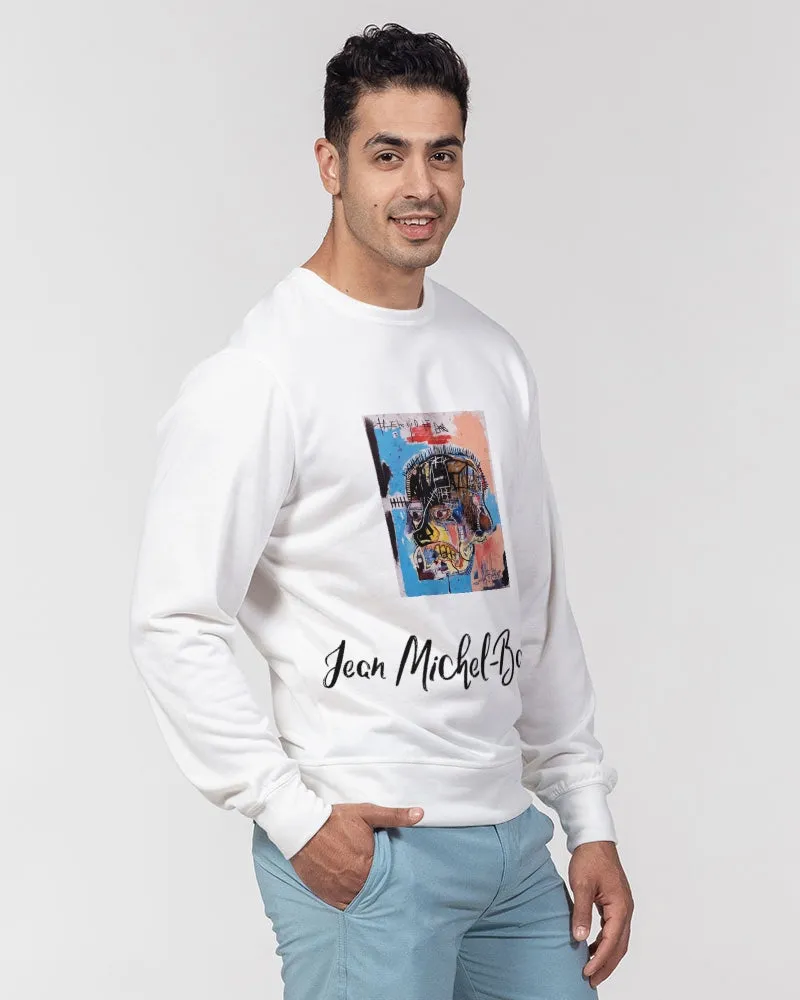 Jean Michel Basquiat Influenced Men's Classic French Terry Crewneck Pullover