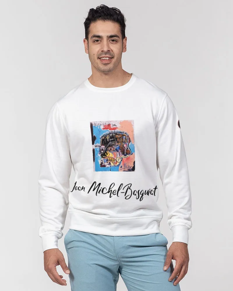 Jean Michel Basquiat Influenced Men's Classic French Terry Crewneck Pullover