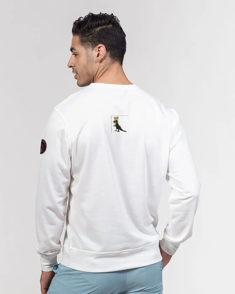 Jean Michel Basquiat Influenced Men's Classic French Terry Crewneck Pullover