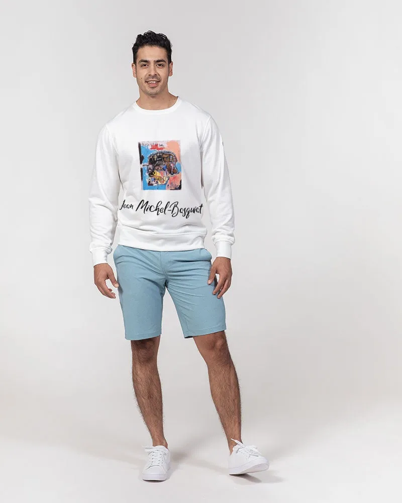Jean Michel Basquiat Influenced Men's Classic French Terry Crewneck Pullover