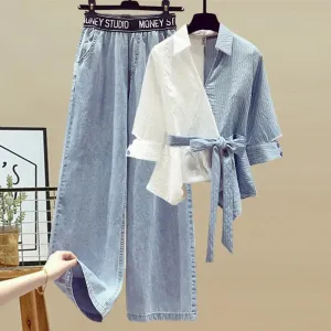 Jeans Casual Two Piece Tracksuit