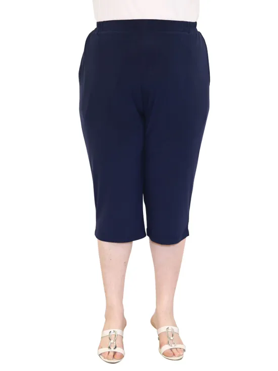 Jersey Capri - Navy