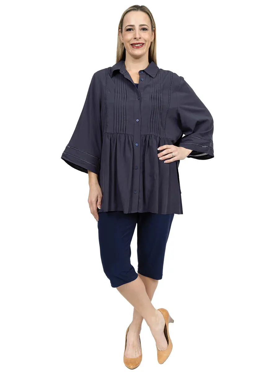 Jersey Capri - Navy