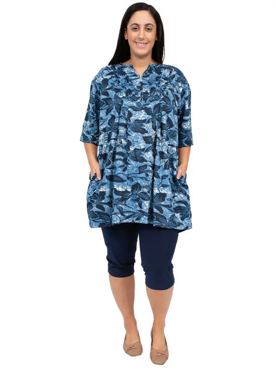 Jersey Capri - Navy