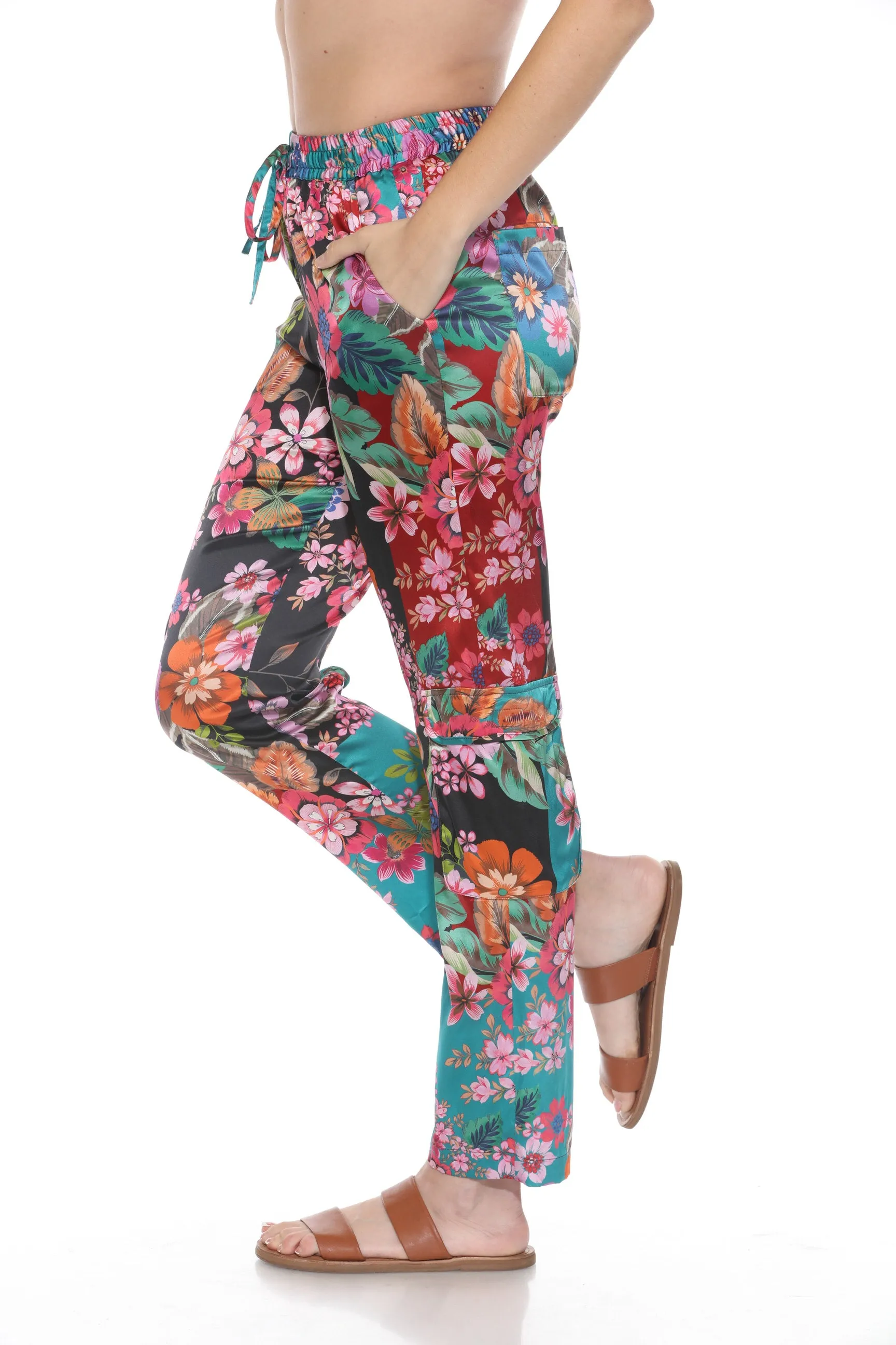 Johnny Was Lapham Kelly Floral Straight Pants C63224B1
