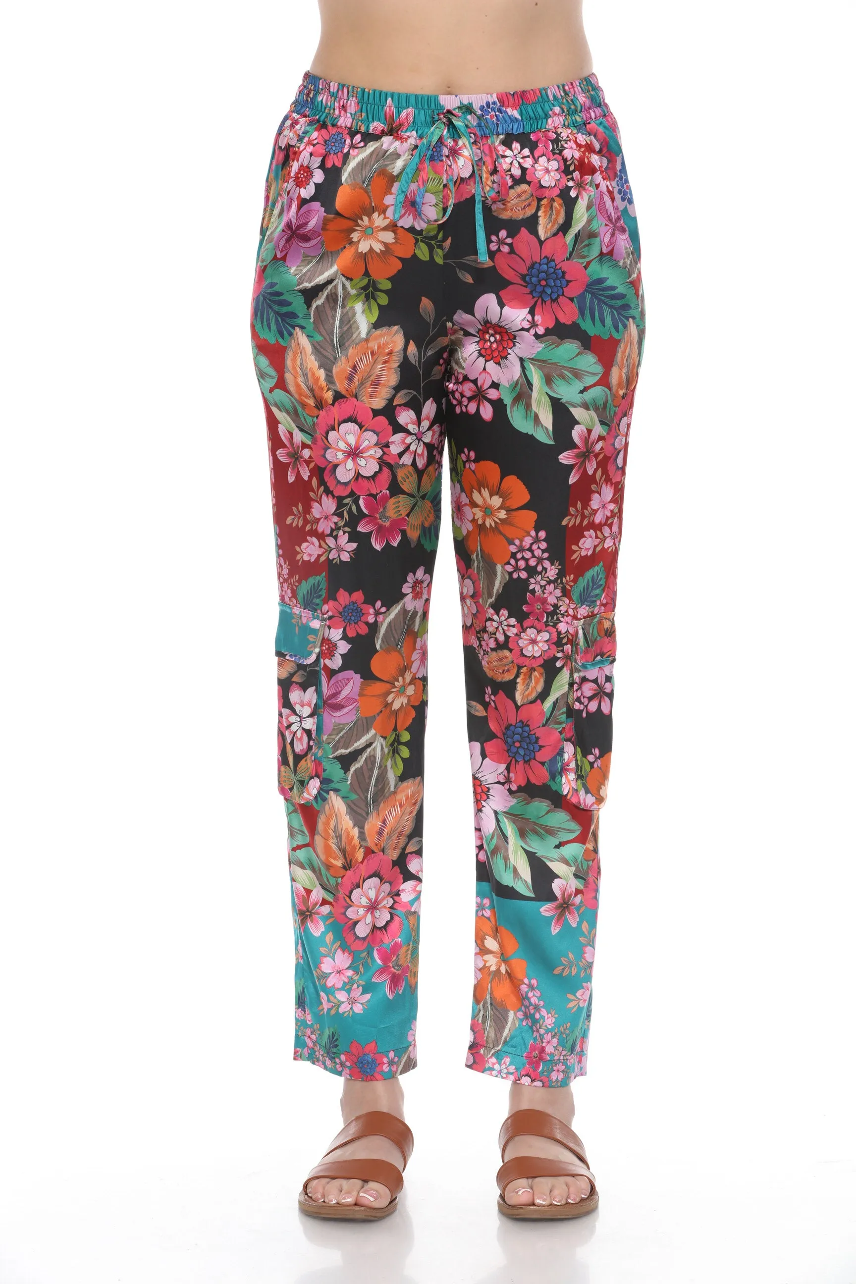 Johnny Was Lapham Kelly Floral Straight Pants C63224B1
