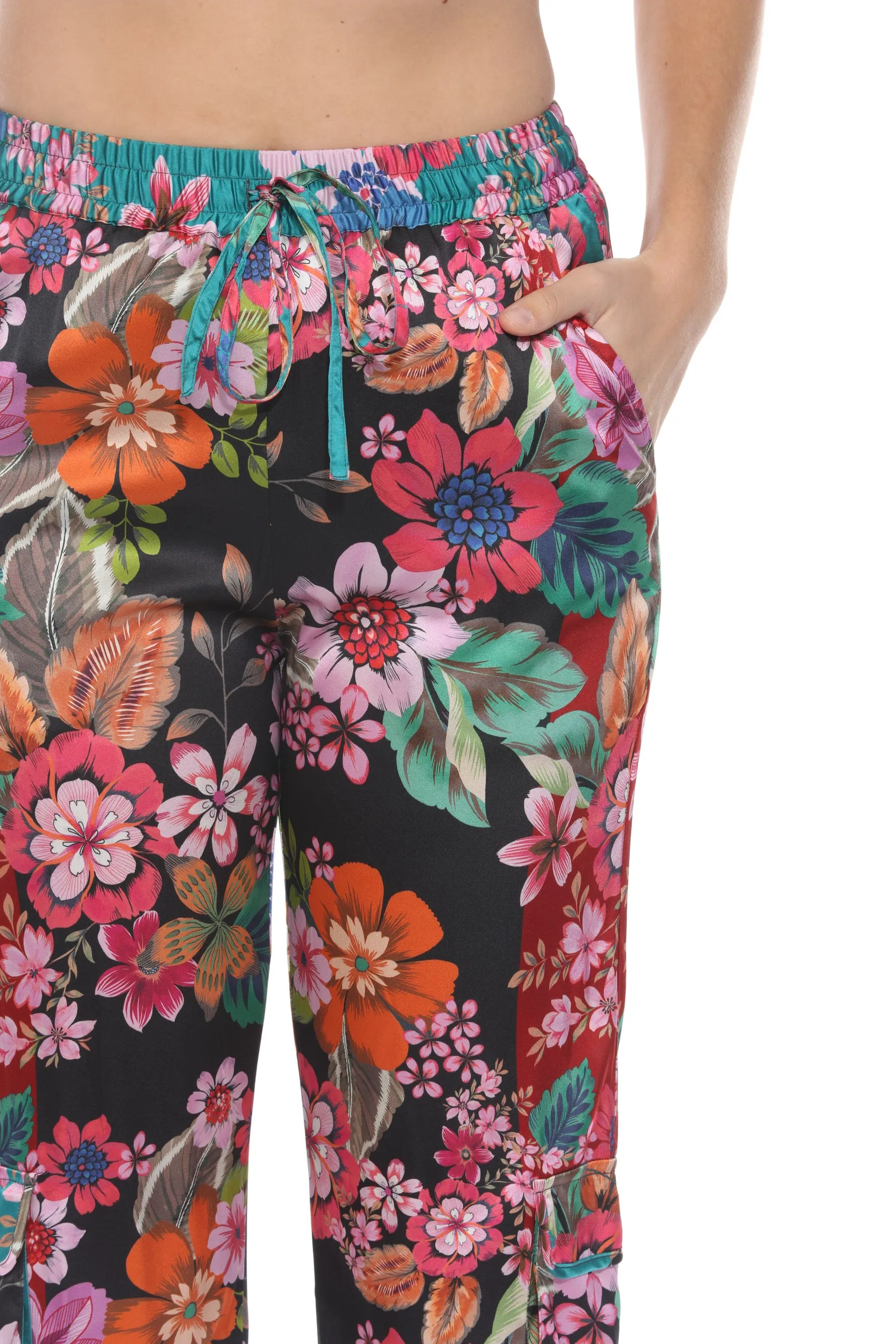 Johnny Was Lapham Kelly Floral Straight Pants C63224B1