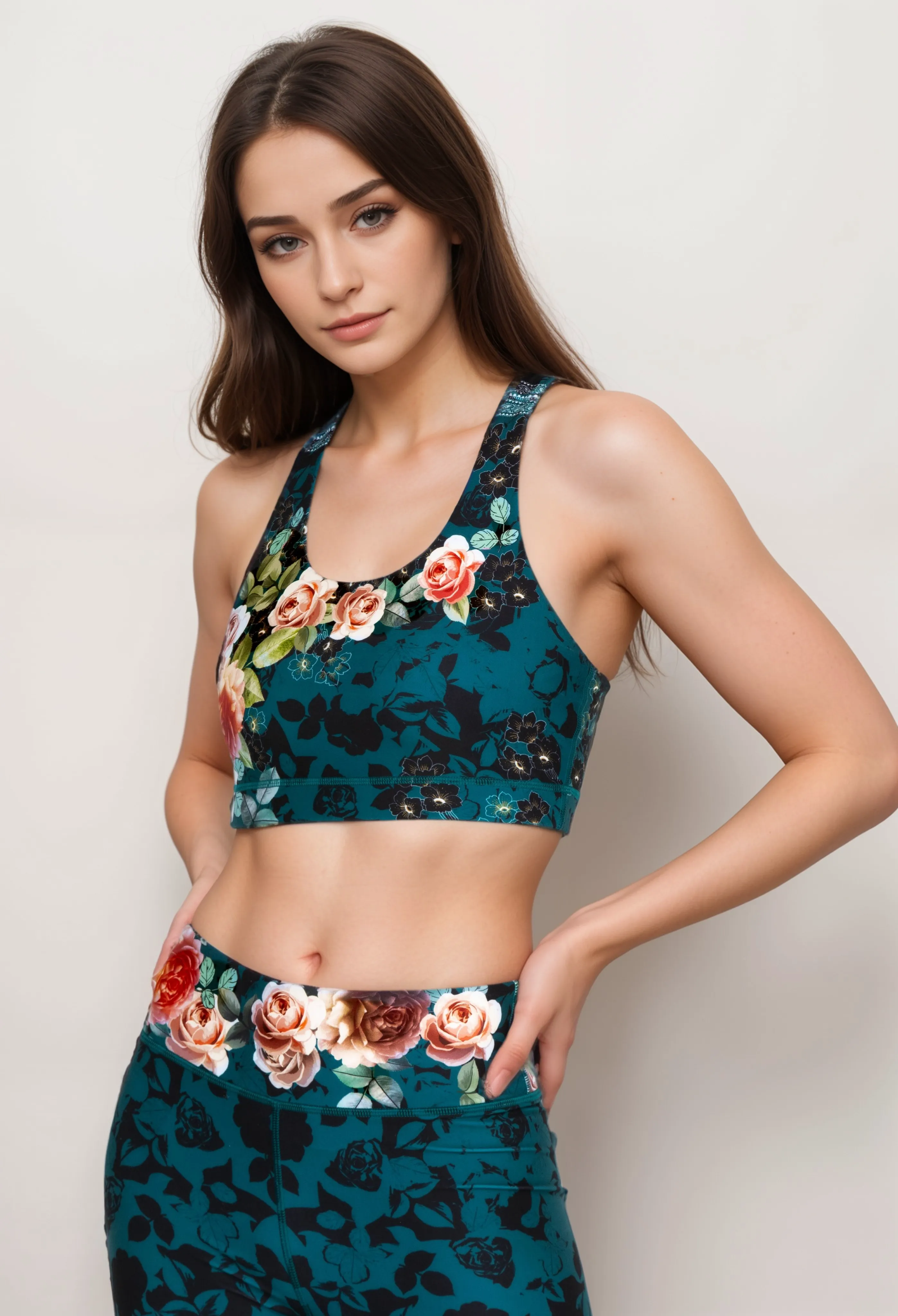 Johnny Was Rosabel Bee Active Sports Bra A2022BO Boho Chic