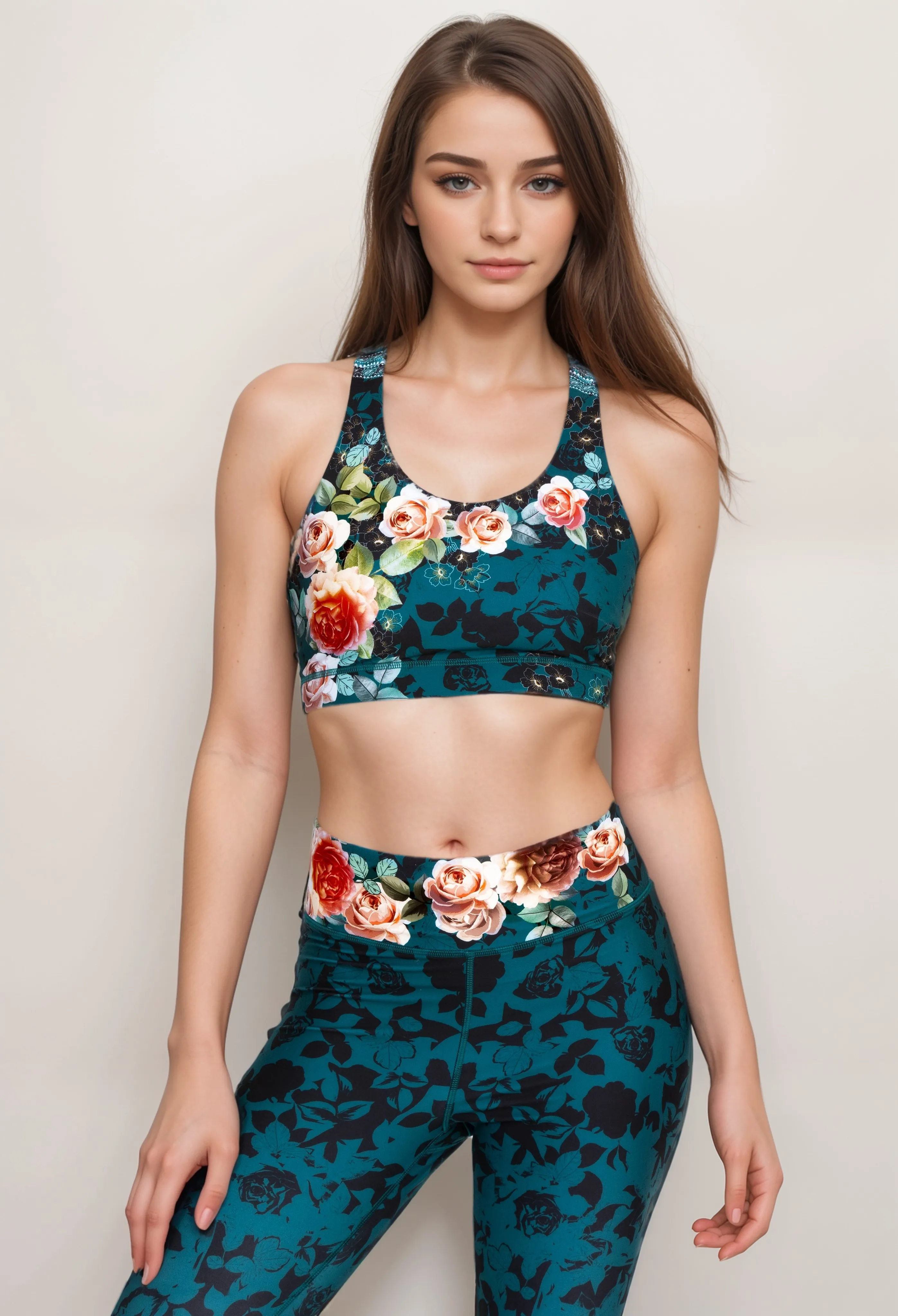 Johnny Was Rosabel Bee Active Sports Bra A2022BO Boho Chic