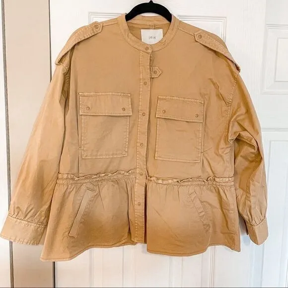 Joie Rajan Jacket Birch Military Style Lightweight