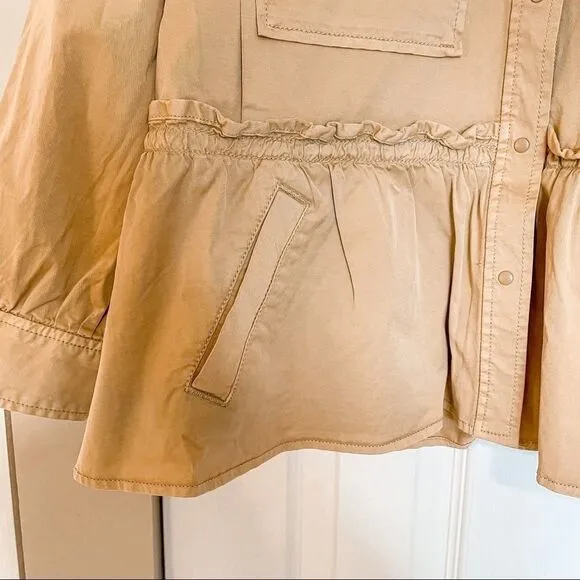 Joie Rajan Jacket Birch Military Style Lightweight
